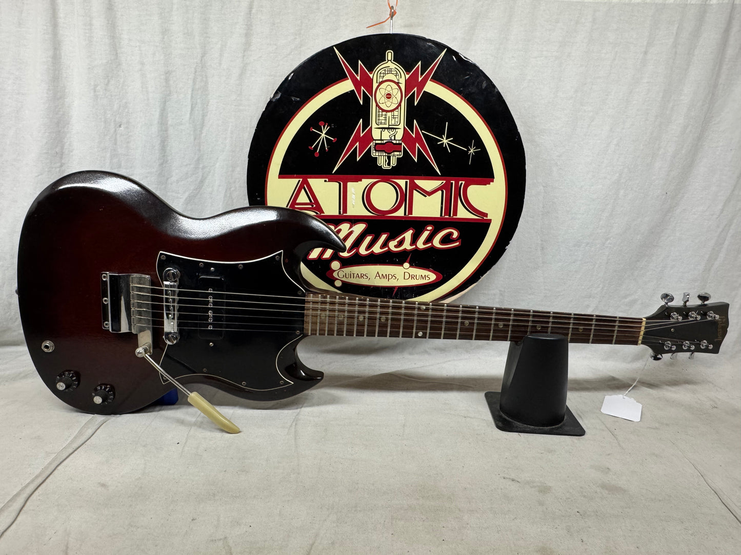 Gibson SG Junior jr Guitar with Chipboard Case 1967 - Dark Cherry
