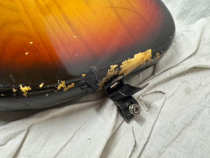 Fender PARTS BASS ? Fretless Precision Bass 4-string P-Bass with Case 1970s - 3-Color Sunburst / Maple neck