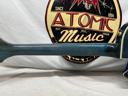 Epiphone Les Paul Custom Quilt Singlecut HH Electric Guitar - Ocean Blue