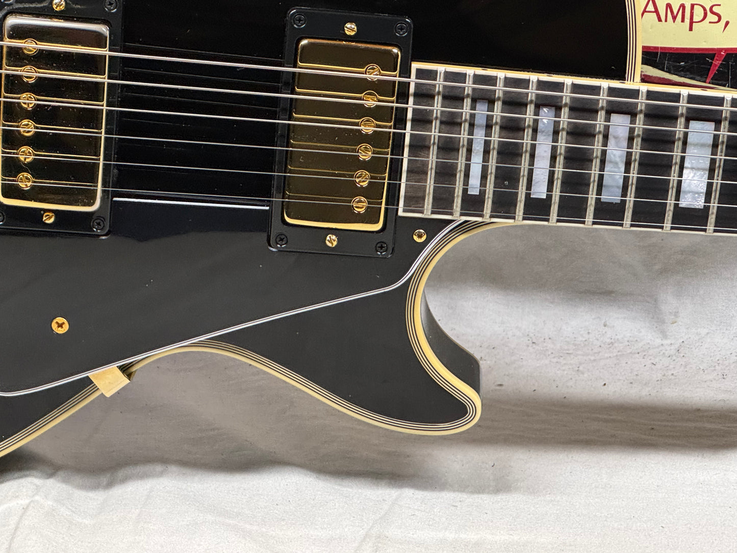 Gibson USA Custom Shop '68 1968 LPC Les Paul Custom Guitar with COA + Case 2024 - Ebony / Black
