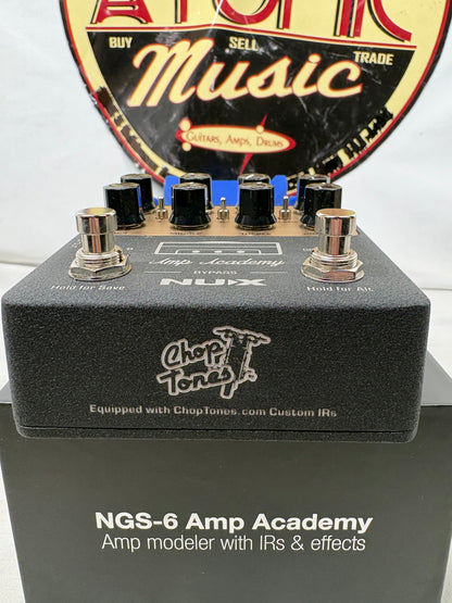 NuX NGS-6 ngs6 Amp Academy Amp Modeler with IR & Effects Pedal with Box