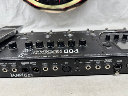 Line 6 POD HD500X Guitar Multi-Effects Preamp Pedal with Power Supply