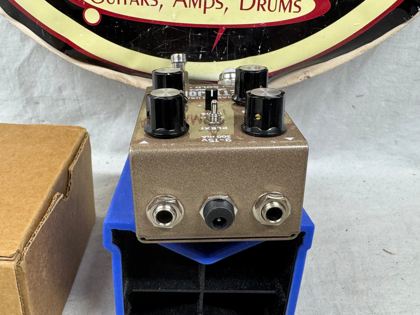 Pettyjohn Electronics Gold v3 Overdrive Pedal with Box