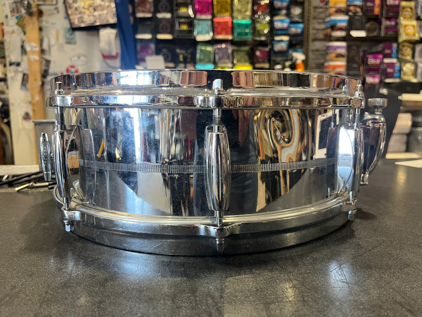 Gretsch Model 4160 Snare Drum Chrome Over Brass 14"x6"