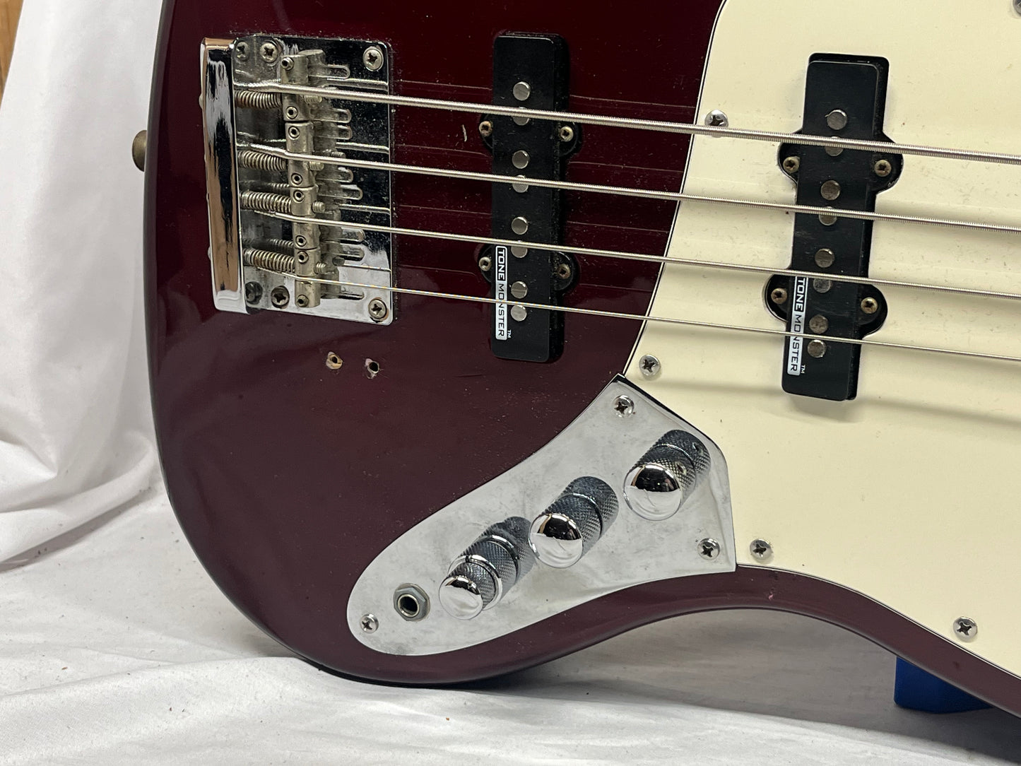Fender Standard 4-String Electric Jazz Bass MIM - Made in Mexico - Midnight Wine