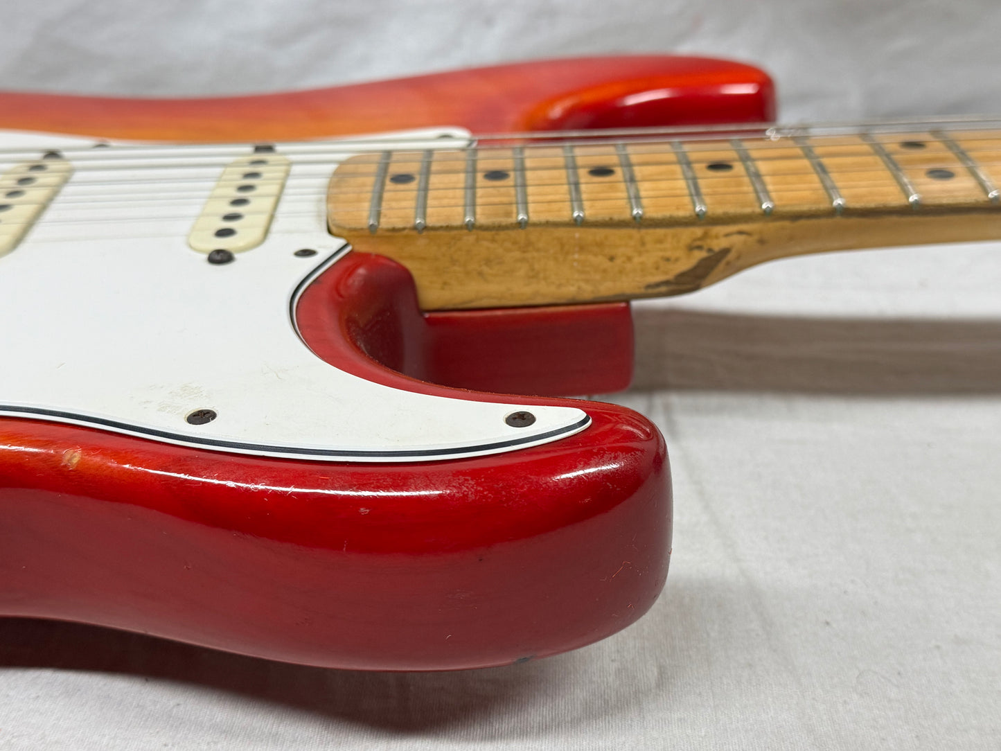 Fender USA Stratocaster Guitar with Case - neck has been re-fin'd / re-fretted / re-shaped 1982