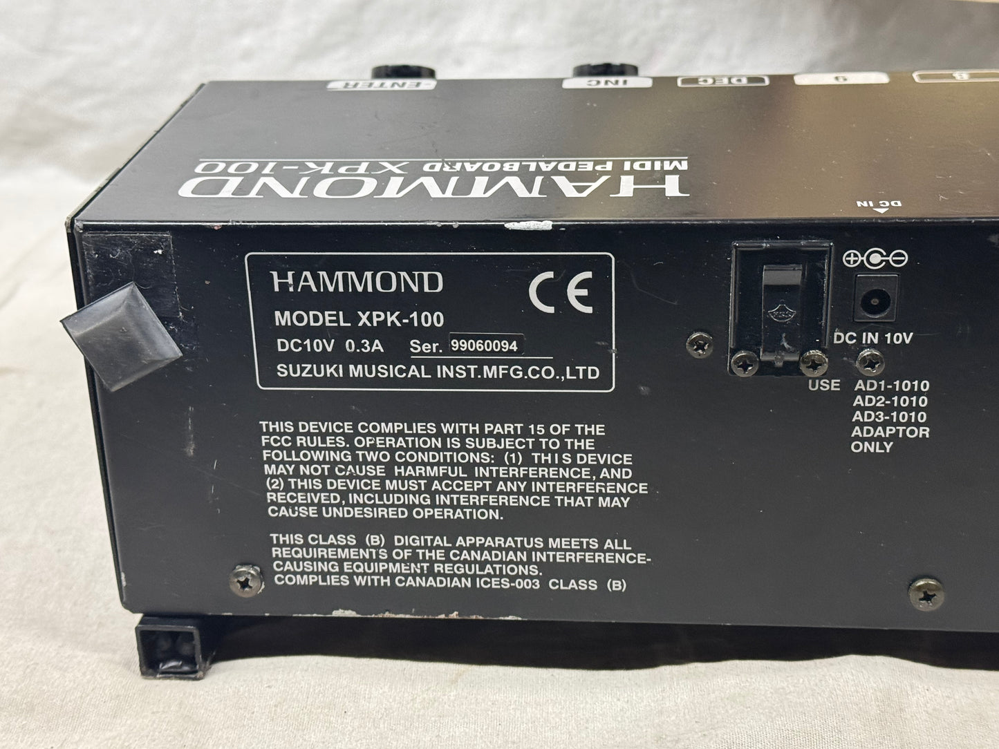Hammond XPK-100 xpk100 MIDI Pedalboard