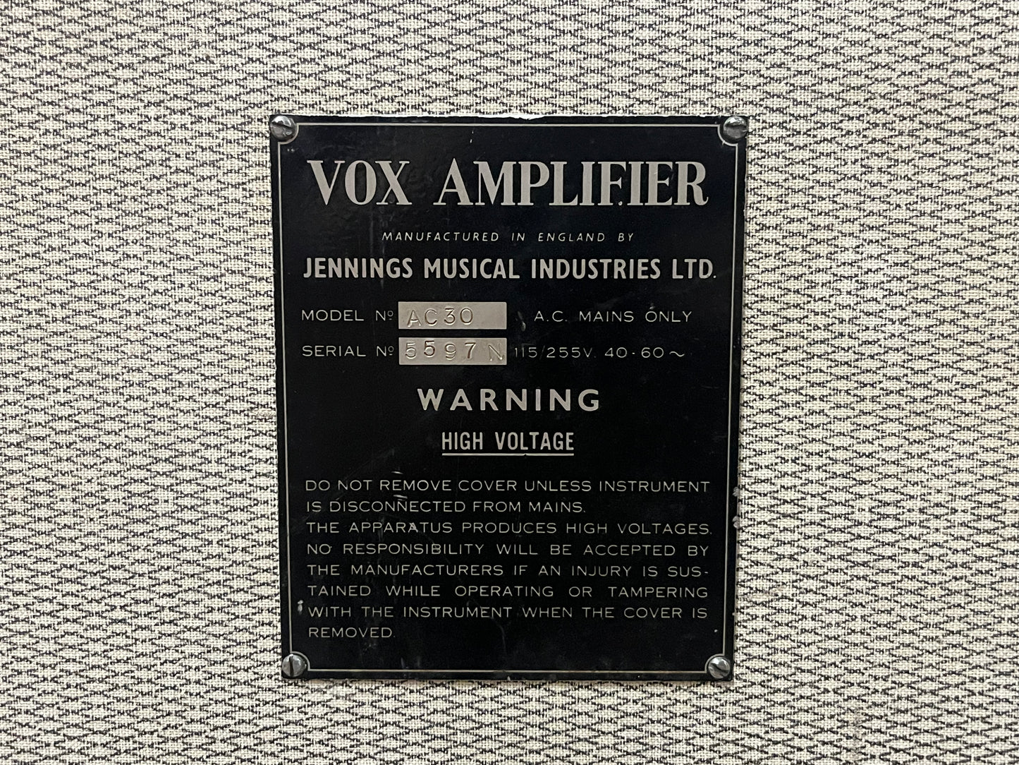 Vox Vintage RARE AC-30 1959/60 Guitar Combo - Local Pickup Only!