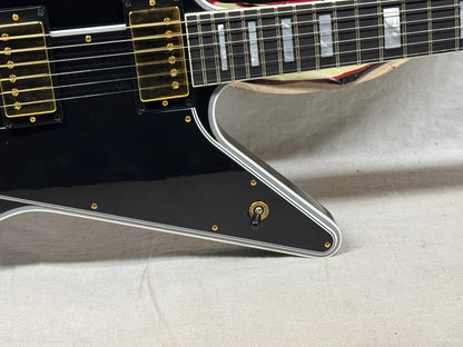 Gibson USA Custom Shop Explorer Custom Guitar with COA + Case 2024 - Ebony / Black