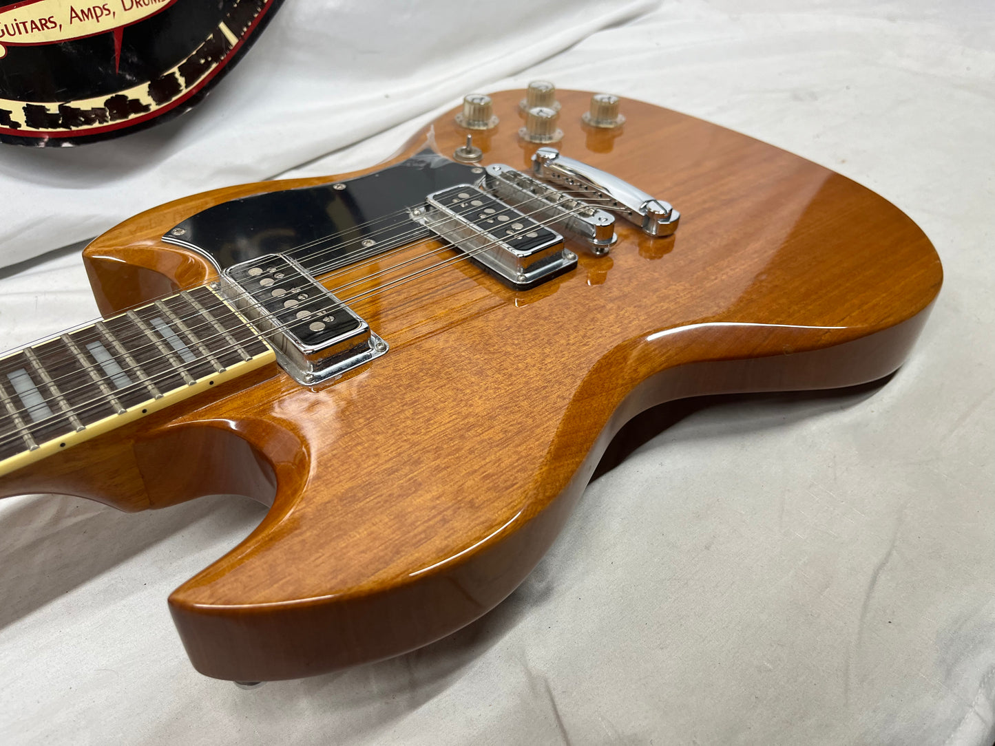DeArmond S-73 12-String Doublecut Electric Guitar - Natural