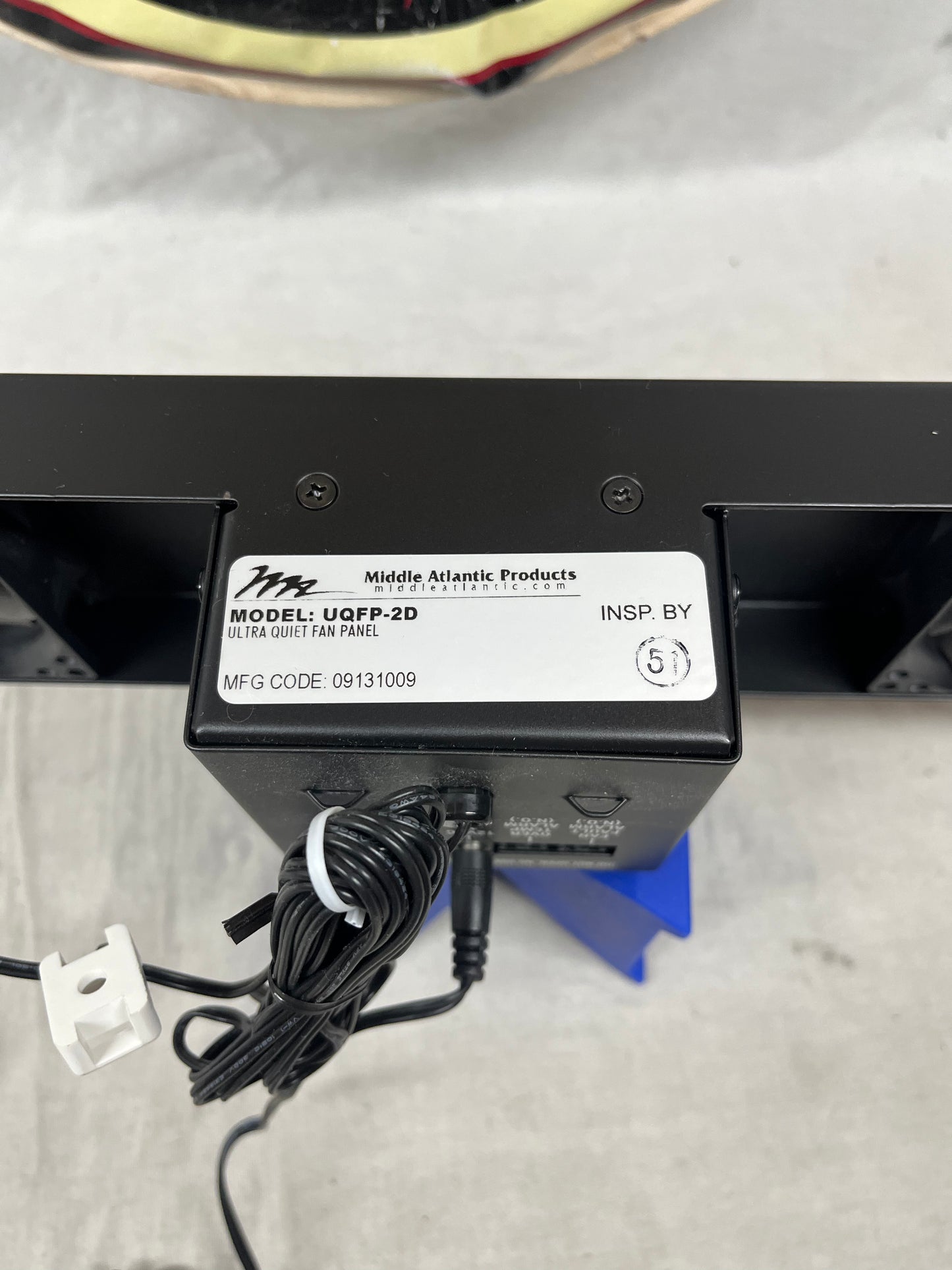 Middle Atlantic Products UQFP-2D Ultra Quiet Fan Panel Rackmount Fan with Power Supply