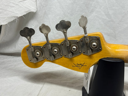 Fender USA Custom Shop '57 Precision Bass jrn Journeyman 4-string P-Bass with COA + Case 2020 - Black / Maple neck - relic'd