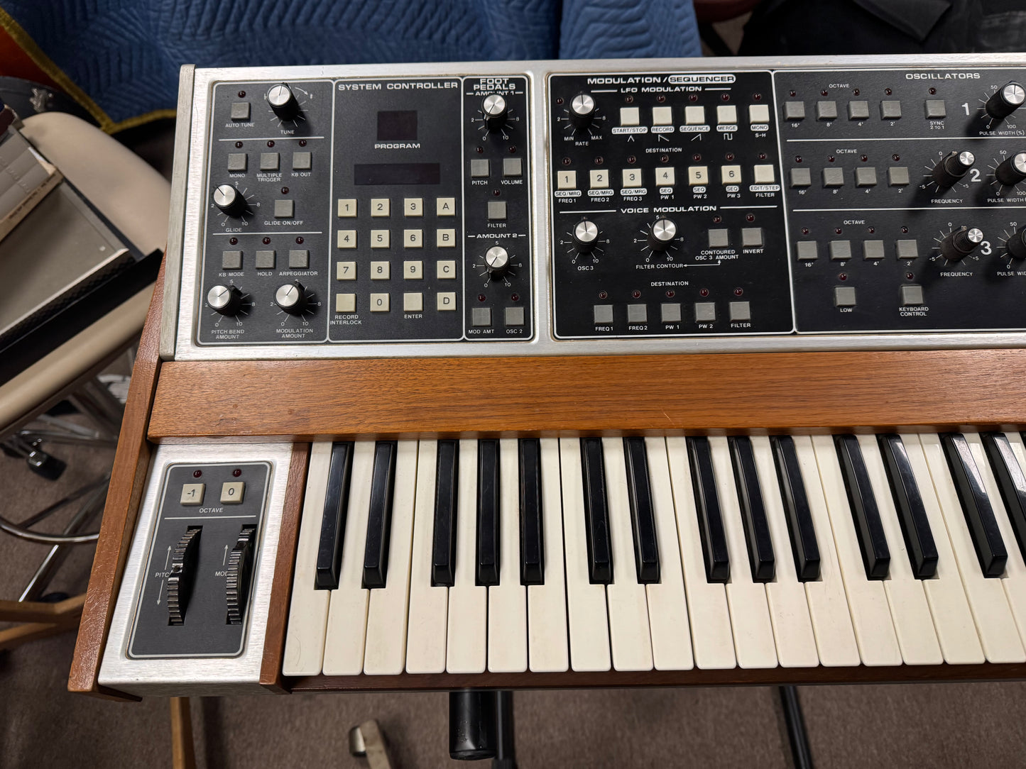 Moog Model 345A Memorymoog Plus memorymoog+ Polyphonic Synthesizer Keyboard - Local Pickup Only