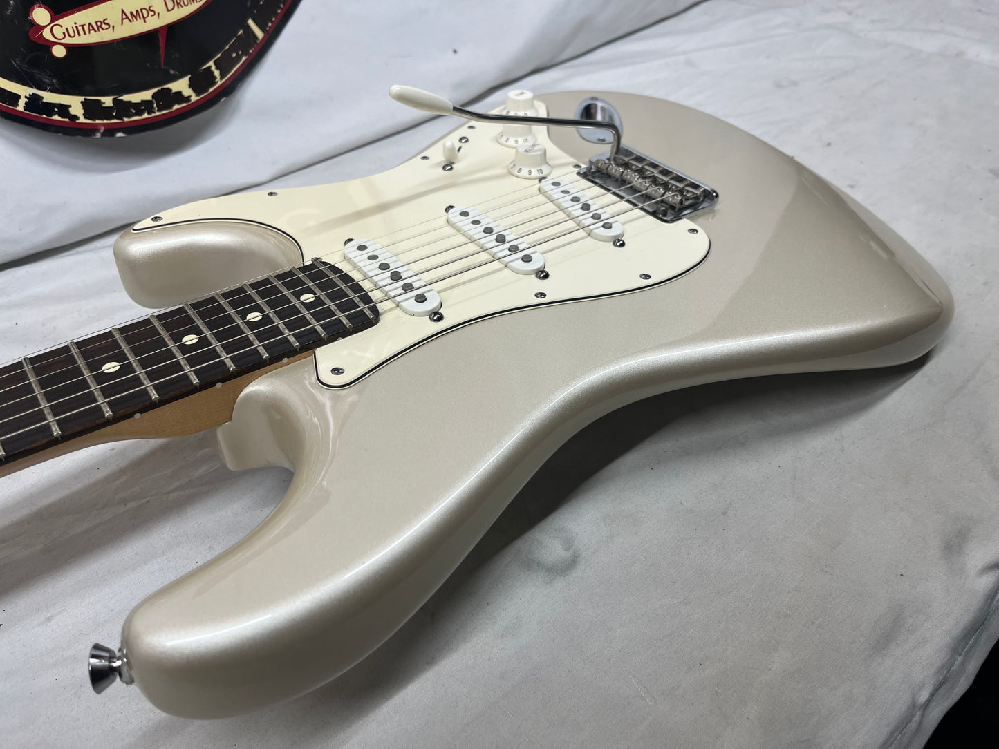 Fender American Standard Stratocaster Strat Electric Guitar - Blizzard Pearl