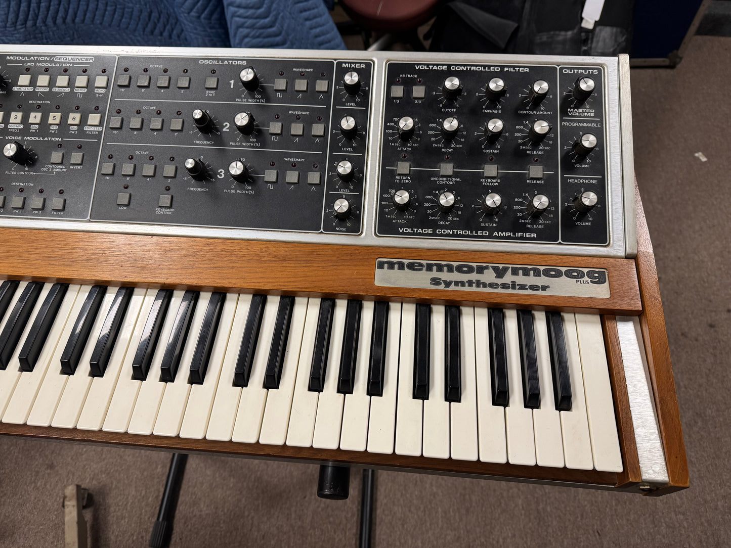 Moog Model 345A Memorymoog Plus memorymoog+ Polyphonic Synthesizer Keyboard - Local Pickup Only