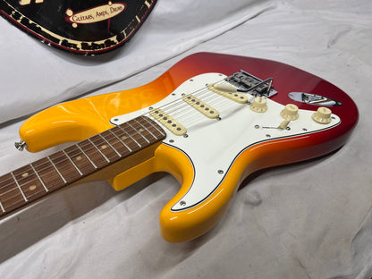 Fender Player Plus Stratocaster Strat Left-Handed Lefty Electric Guitar MIM - Made in Mexico - Tequila Sunrise