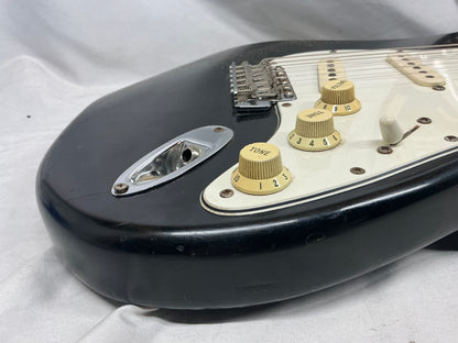 Warmoth Partscaster S-Style - Black - Needs Re-Fret