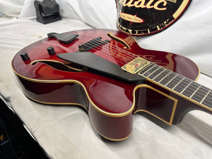 Peerless Leela Arctop Hollow Body Electric Guitar with Hard Case