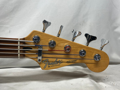 Fender Standard Jazz Bass V 5-String Electric Bass with Hard Case - Brown Sunburst