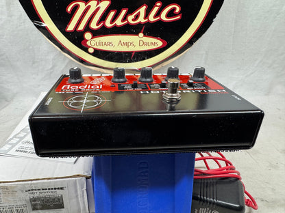 Radial Engineering ToneBone Hot British Tube Distortion Pedal with Power Supply + Box