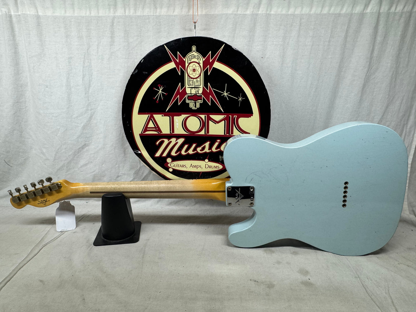 Fender USA Custom Shop 1959 '59 Telecaster Journeyman Guitar with COA + Case 2024 - Aged Sonic Blue / Maple neck