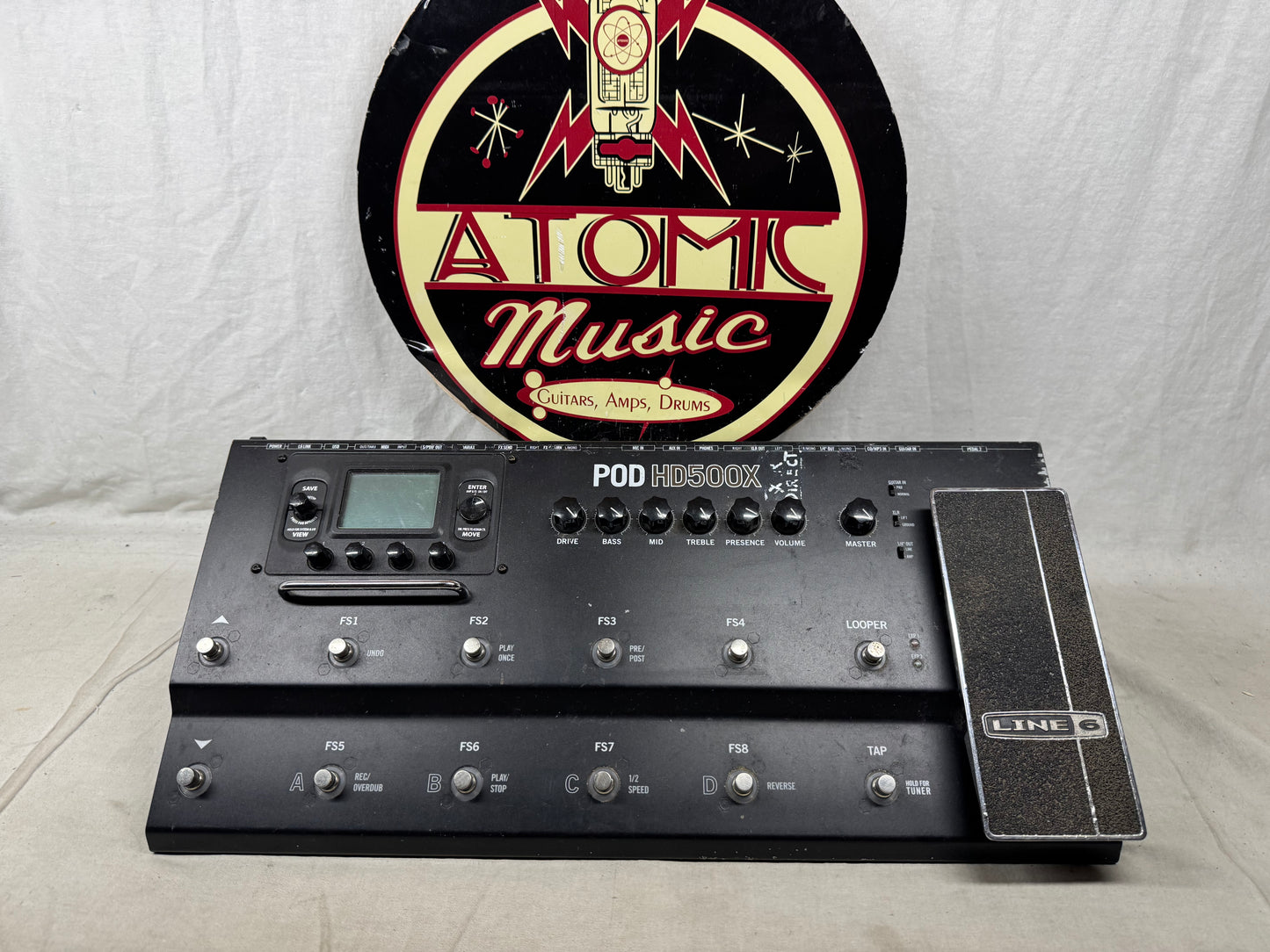 Line 6 POD HD500X Guitar Multi-Effects Preamp Pedal with Power Supply