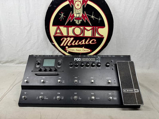 Line 6 POD HD500X Guitar Multi-Effects Preamp Pedal with Power Supply