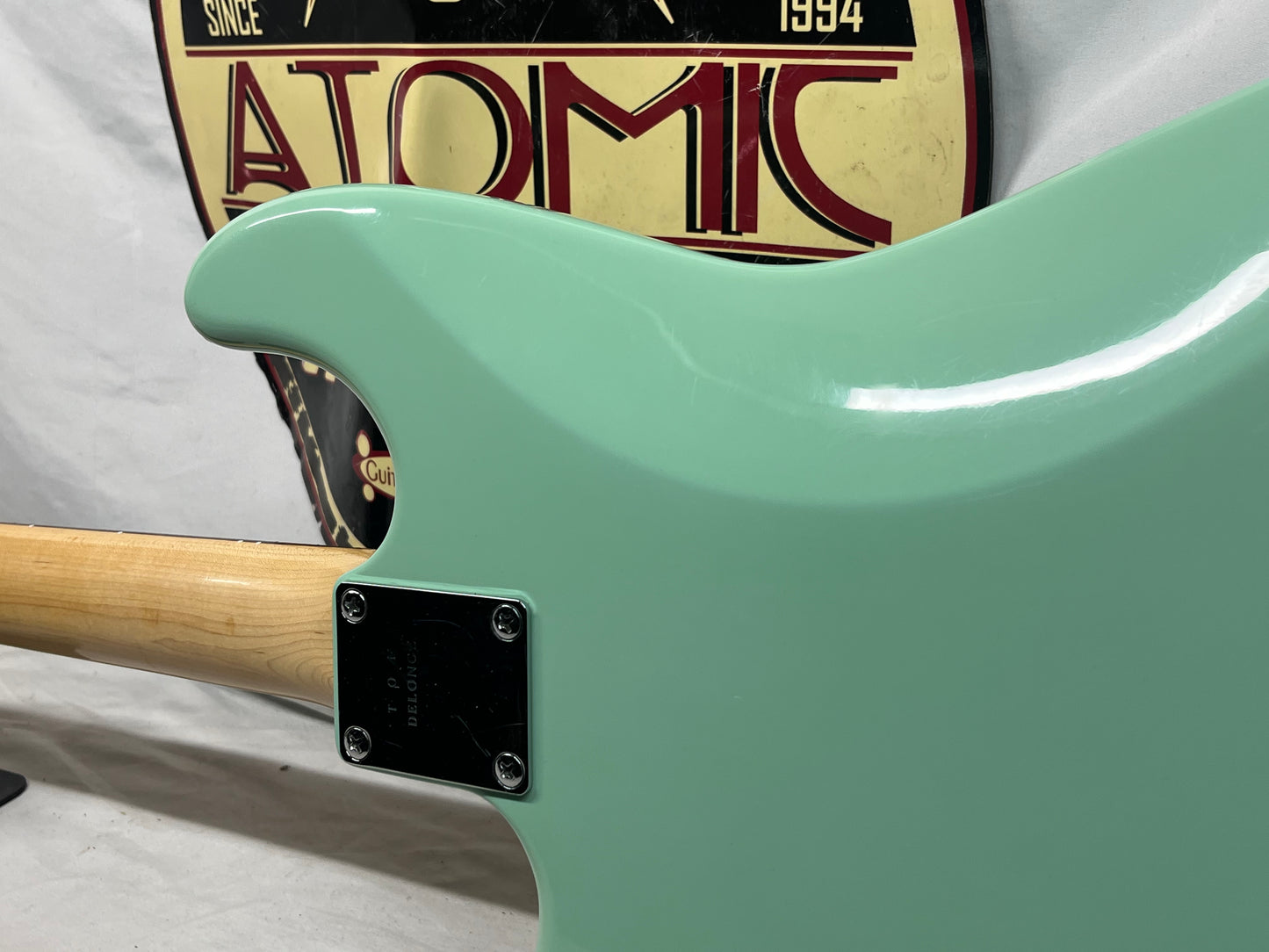 Squier Tom DeLonge Signature Stratocaster Strat Electric Guitar - Surfboard Green