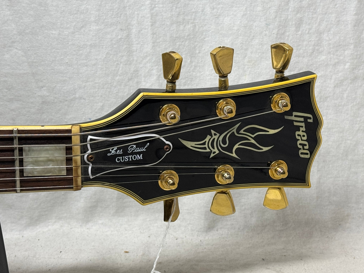 Greco EG Series Singlecut Guitar with Gator Case - MIJ Made In Japan 1990 - Ebony / Black