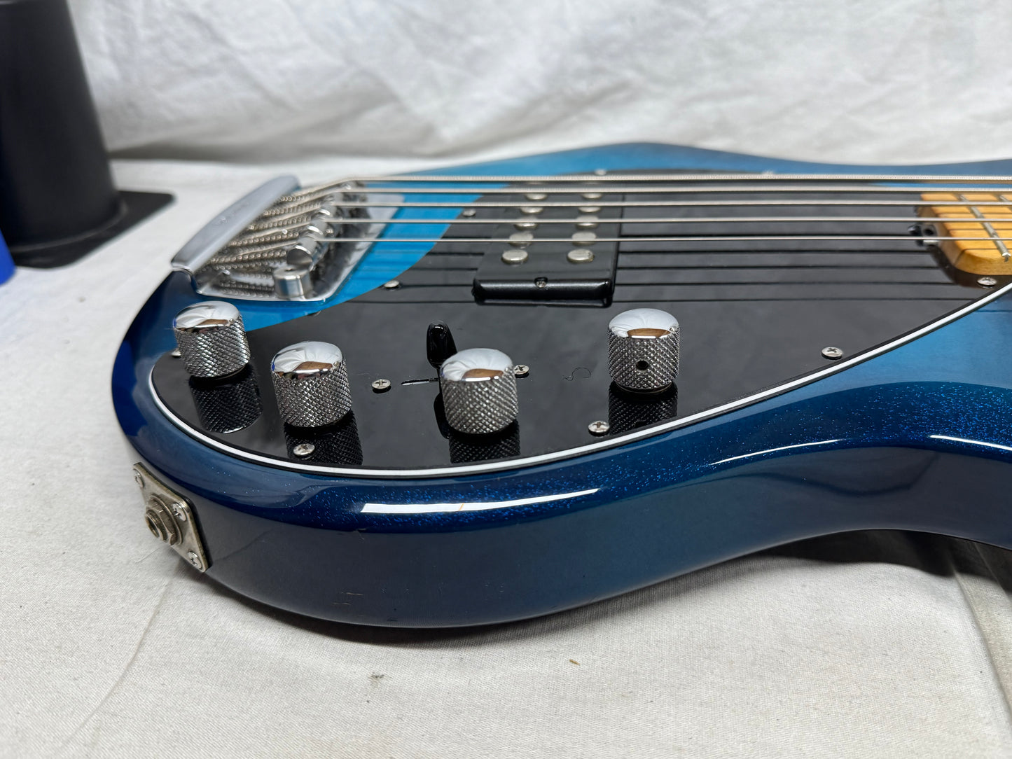 Ernie Ball Music Man StingRay sting ray 5H 5-string Bass with Case 2001 - Blue Dawn