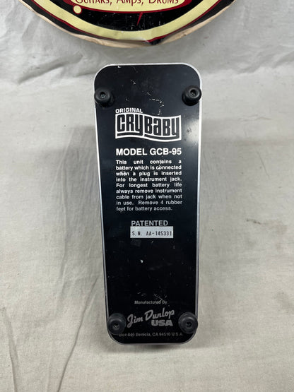 Dunlop GCB95 GCB-95 Cry Baby crybaby Wah Pedal - Rev F Circuit
