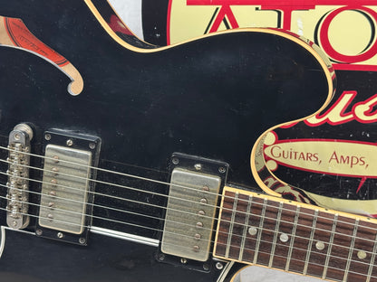 Gibson ESDPA335 esdpa 335 ES-335 Dot Fat Neck Semi-Hollowbody Guitar with Case - modified - Ebony / Black