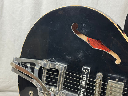 Gibson ESDPA335 esdpa 335 ES-335 Dot Fat Neck Semi-Hollowbody Guitar with Case - modified - Ebony / Black