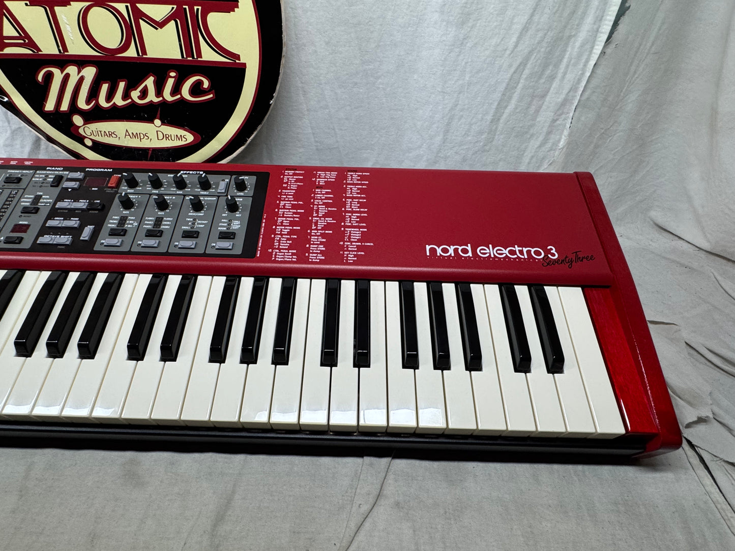 Clavia Nord Electro 3 Seventy Three 73-key Piano & Organ Synthesizer Keyboard with Pedal + Bag