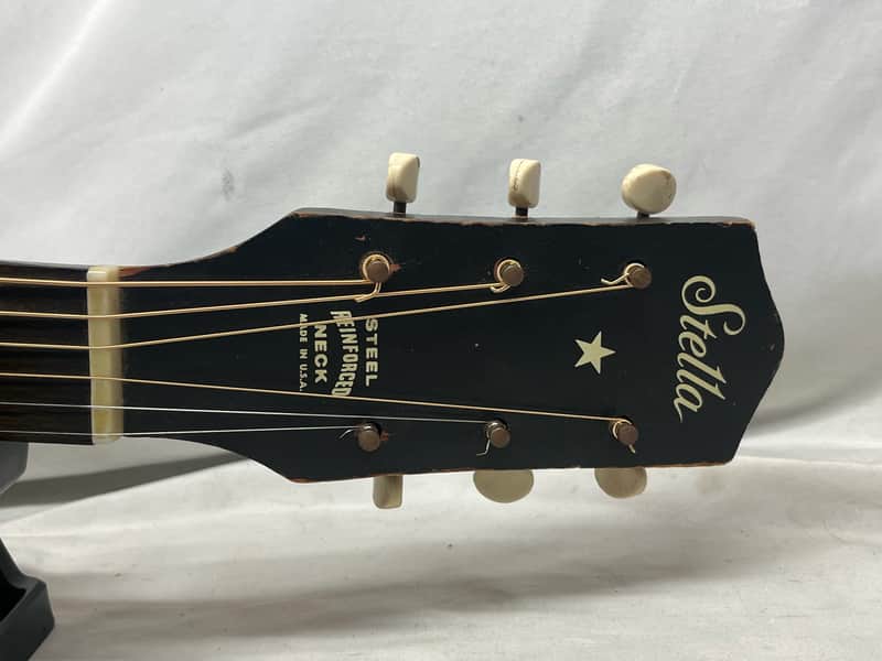 Stella H1141 Acoustic Guitar - Image 7