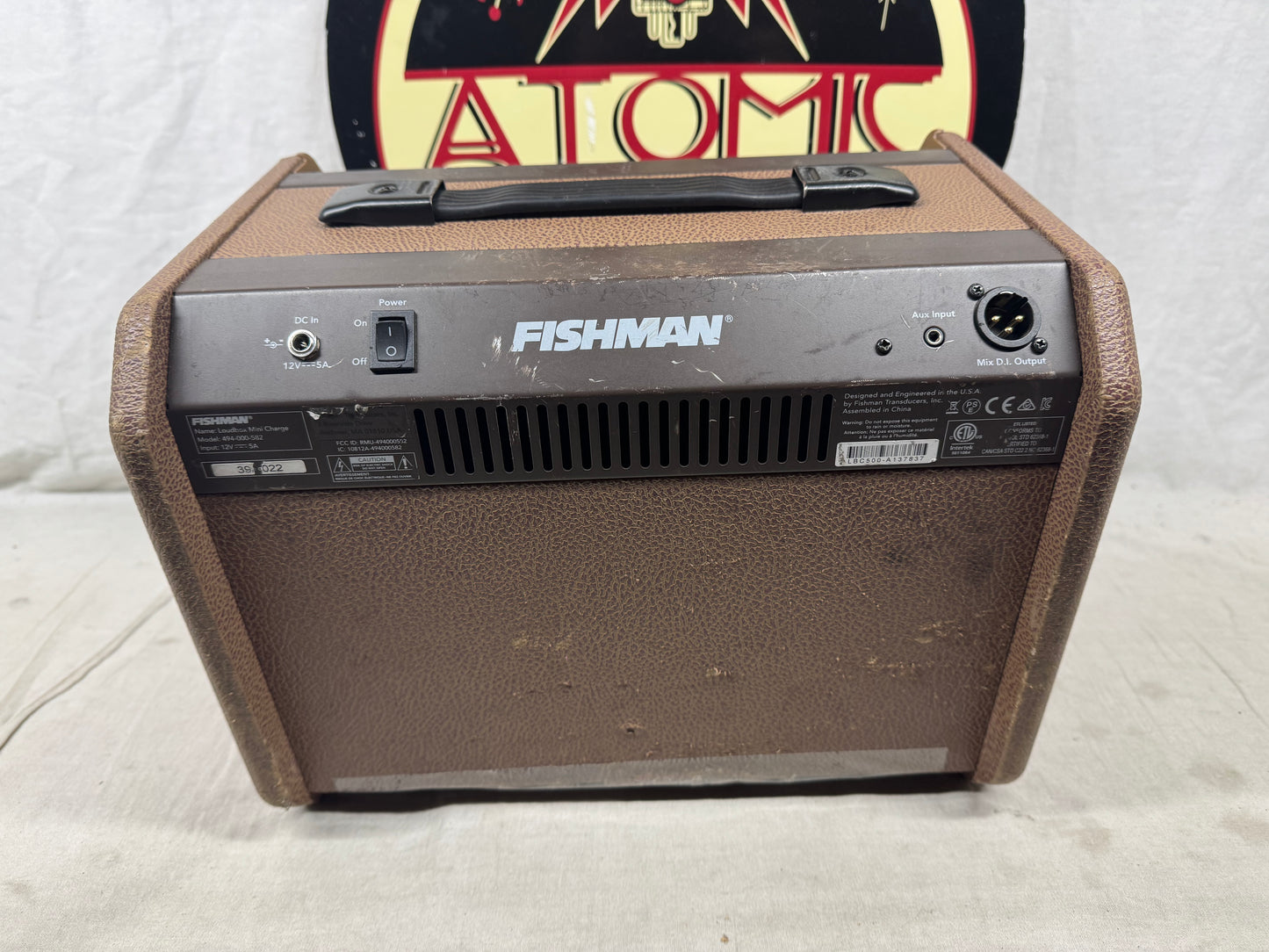 Fishman Loudbox Mini Charge 60-Watt 1x6.5" Acoustic Guitar Combo Amplifier with Power Supply - *battery not holding charge*