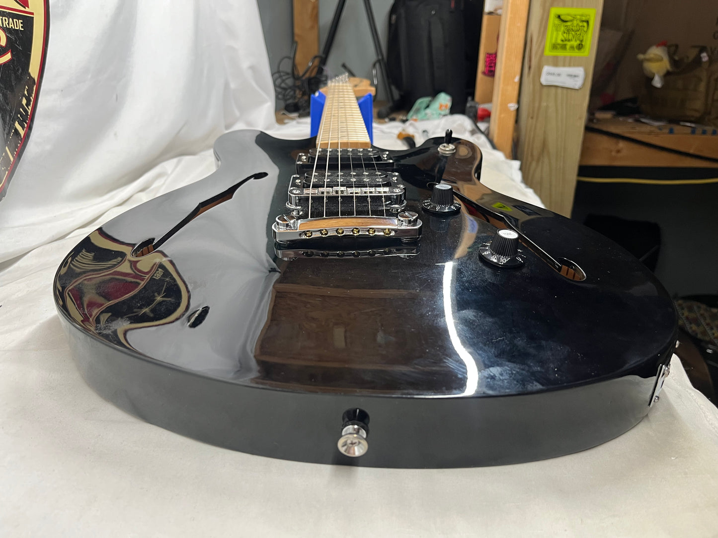 Squier Affinity Series Starcaster Semi-Hollow Body Electric Guitar - Black