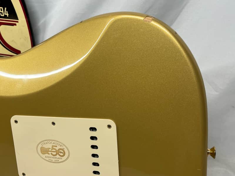 Fender 50th Anniversary Golden Stratocaster Strat Electric Guitar - Image 12