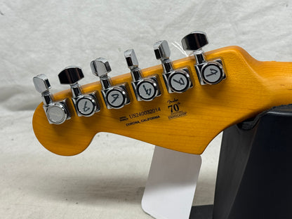 Fender American Ultra II 2 Stratocaster Guitar with COA + Case 2024 - Solar Flare / Maple neck