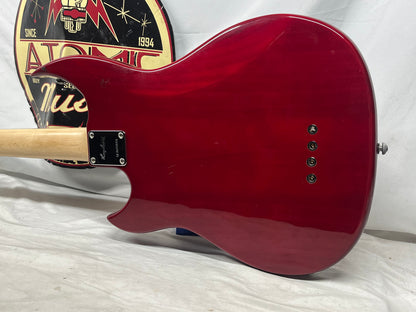 Hagstrom HB-4 Doublecut 4-String Electric Bass with Gig Bag - Split in Fretboard *See Photos*