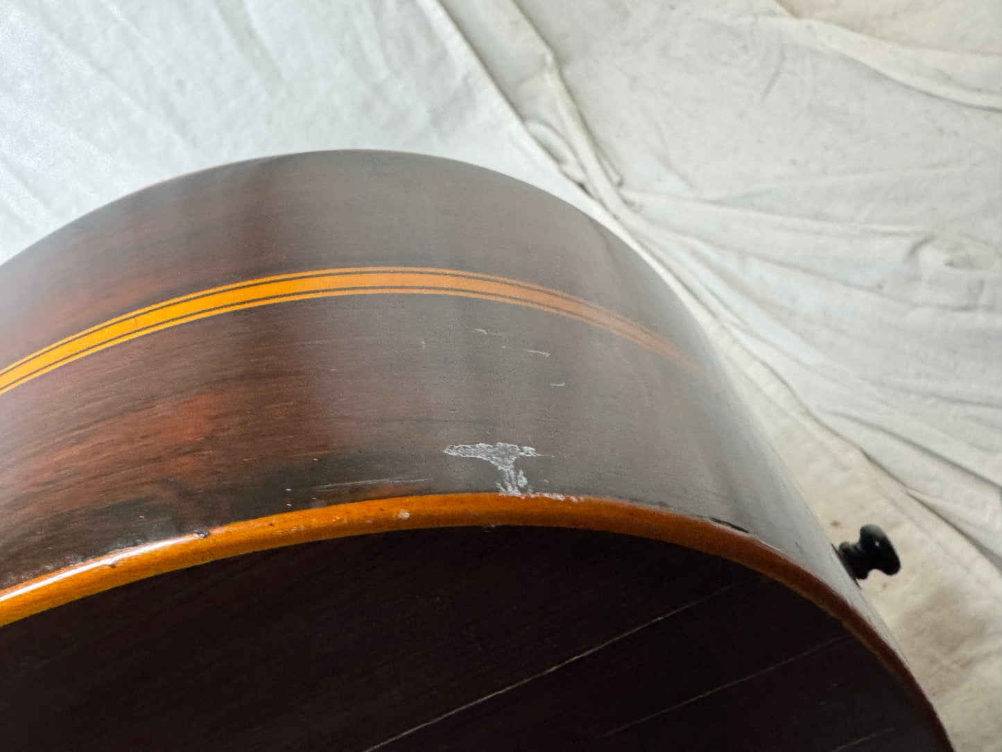 Unknown Builder Parlor Acoustic Guitar with Case late 1800s - early 1900s