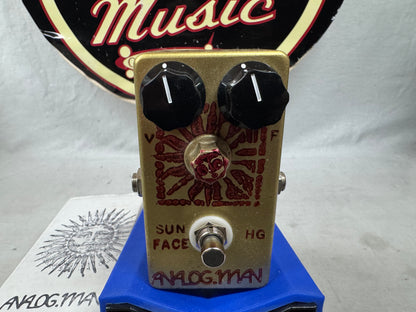Analogman analog.man Sun Face sunface HG High Gain Fuzz Pedal with Sun Dial Knob + Box