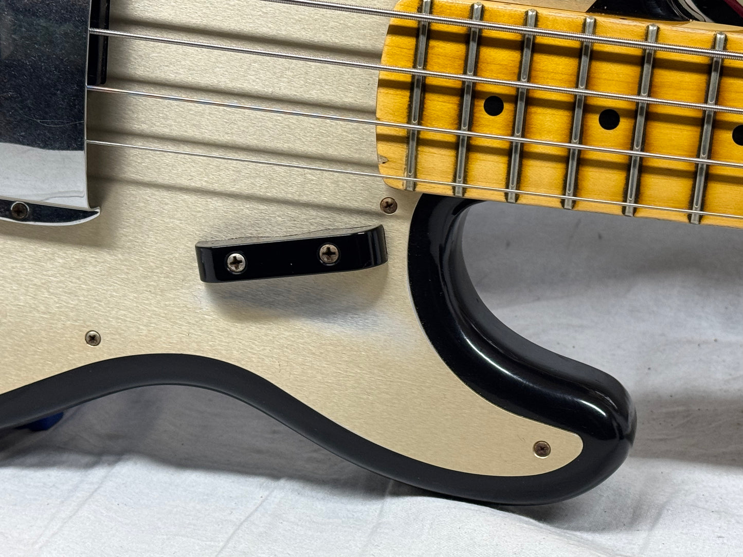 Fender USA Custom Shop '57 Precision Bass jrn Journeyman 4-string P-Bass with COA + Case 2020 - Black / Maple neck - relic'd