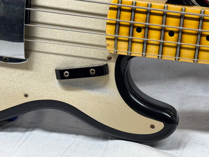 Fender USA Custom Shop '57 Precision Bass jrn Journeyman 4-string P-Bass with COA + Case 2020 - Black / Maple neck - relic'd