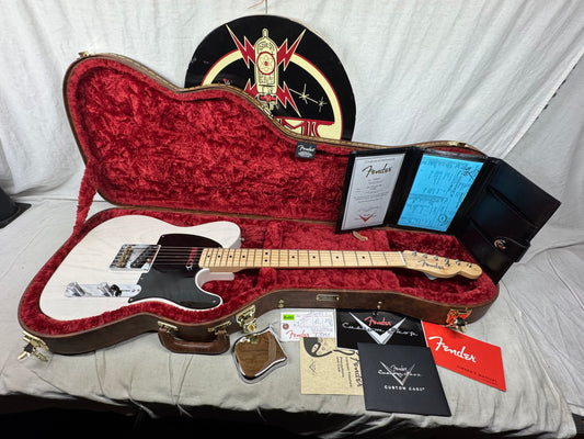 Fender USA Custom Shop '51 1951 Reissue Nocaster NOS Telecaster Guitar with COA + Case 2018 - White Blonde / Maple neck