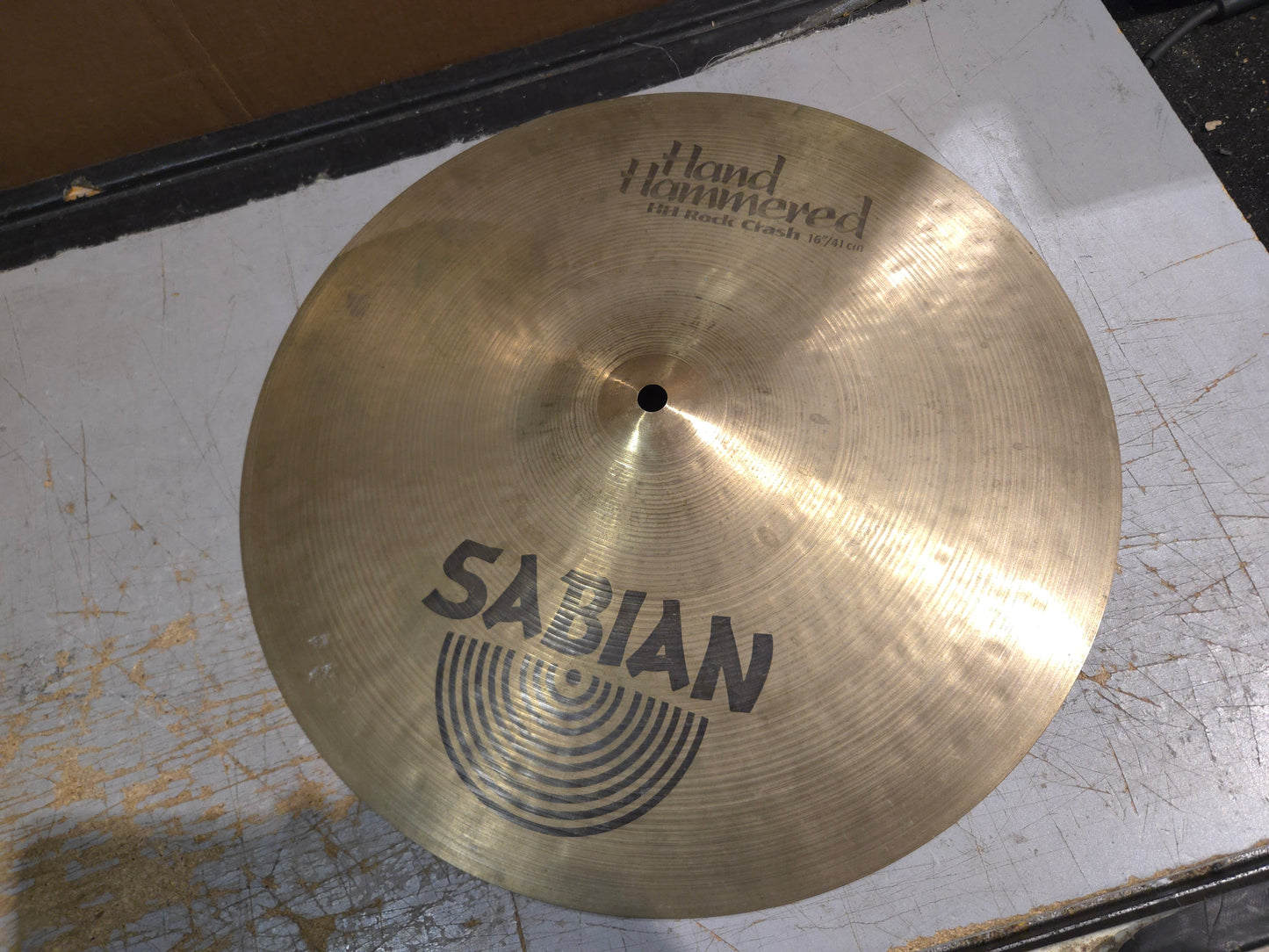Sabian 16" HH Hand Hammered Rock Crash Cymbal 1992 - 2007 - Brilliant