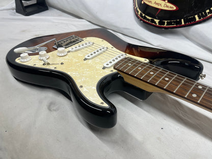 Squier Deluxe Series Stratocaster strat Electric Guitar - Antique Burst