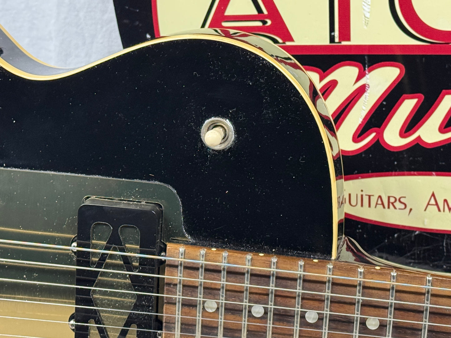 Gibson Memphis ES-235 es235 Thinline Semi-Hollowbody Guitar - modified 2018 - Gloss Ebony / Black - Local Pickup Only