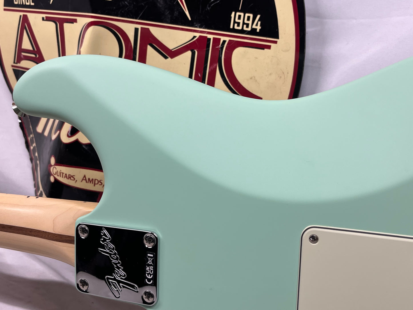 Fender American Performer Stratocaster Strat HSS Electric Guitar - Satin Surf Green