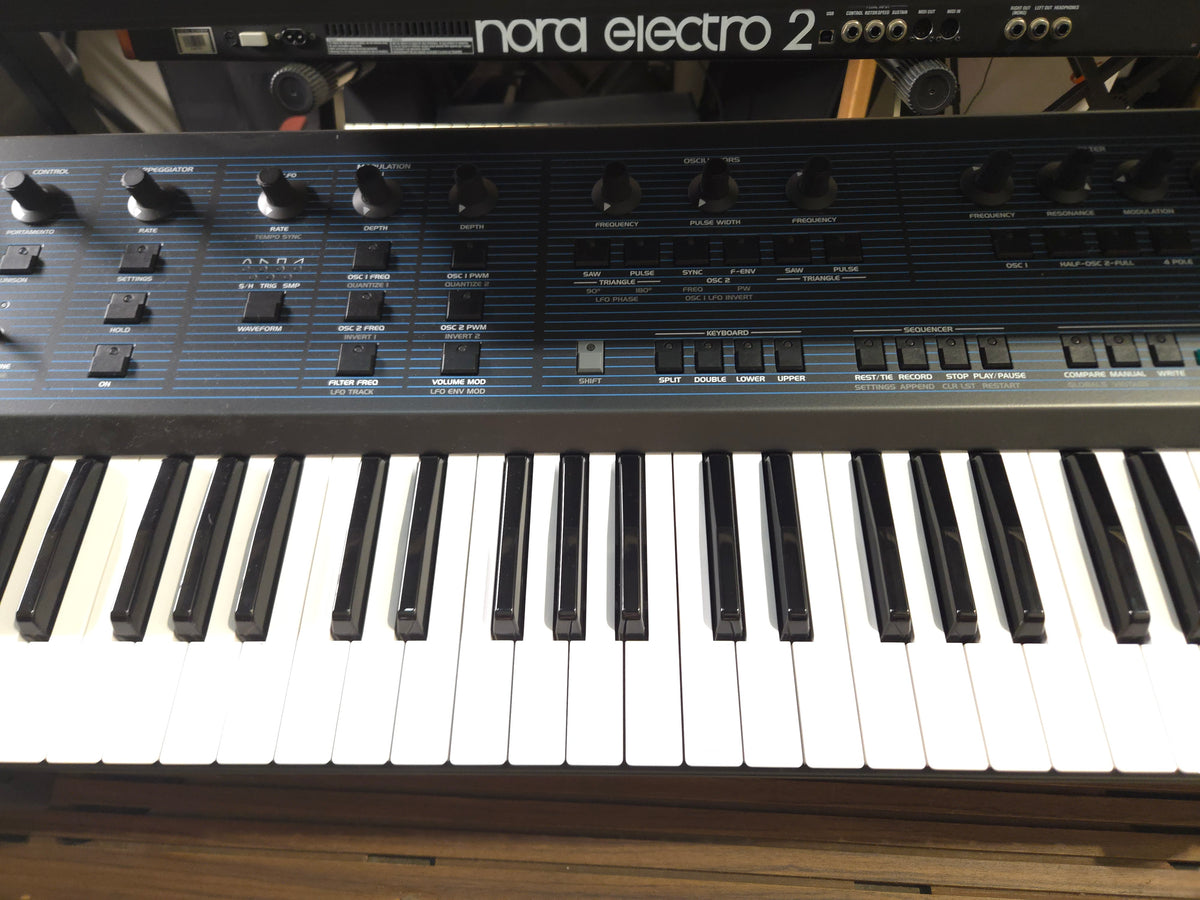 Behringer UB-Xa 16-Voice 61-Key Synthesizer 2023 - Present - Blue with Wood Sides - Local Pickup Only